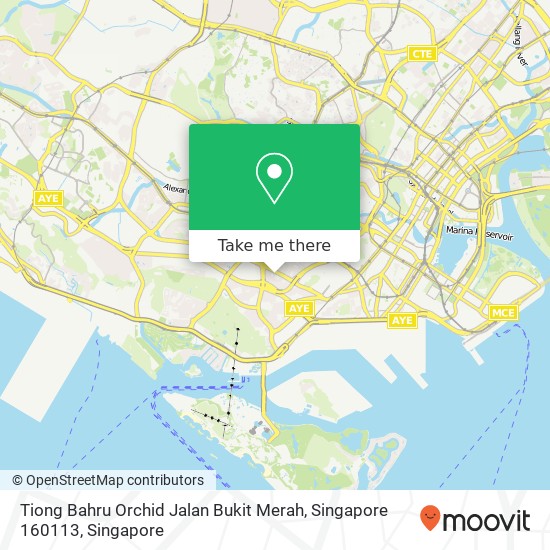 Tiong Bahru Orchid Jalan Bukit Merah, Singapore 160113 map