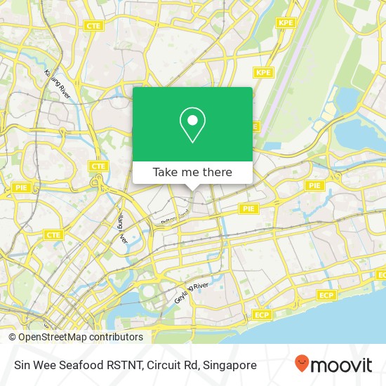 Sin Wee Seafood RSTNT, Circuit Rd map
