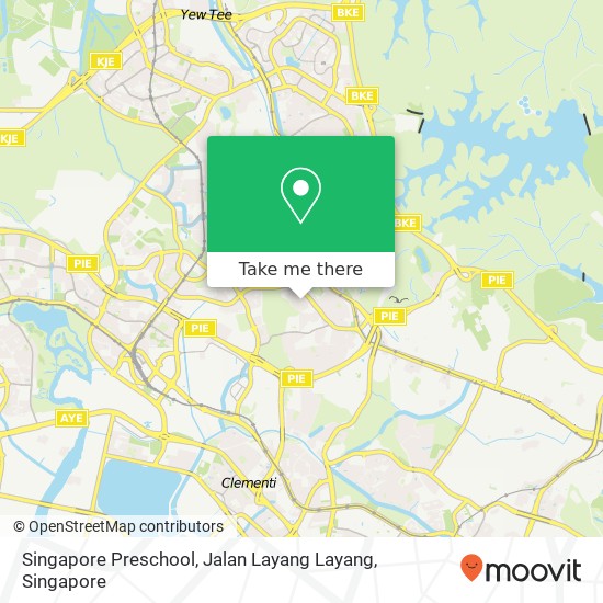 Singapore Preschool, Jalan Layang Layang map