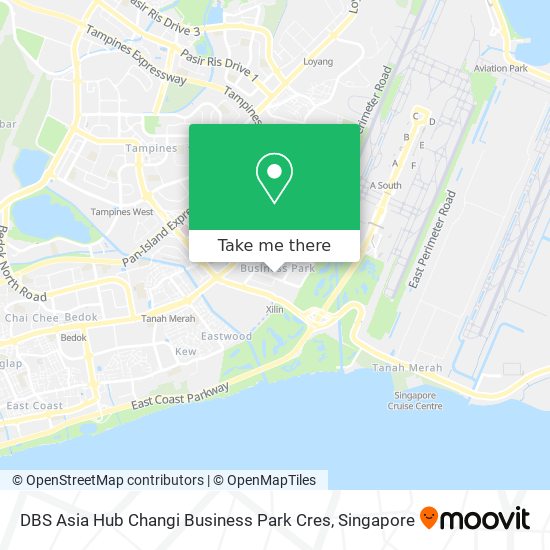DBS Asia Hub Changi Business Park Cres map