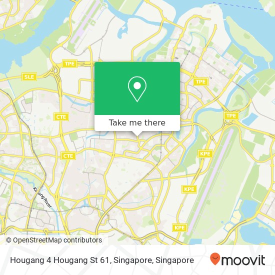 Hougang 4 Hougang St 61, Singapore地图