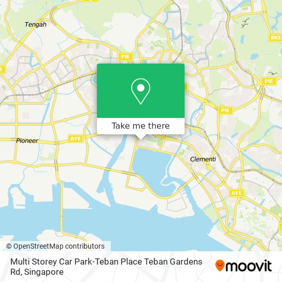 Multi Storey Car Park-Teban Place Teban Gardens Rd map