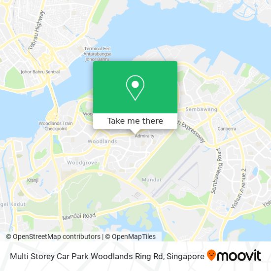 Multi Storey Car Park Woodlands Ring Rd map