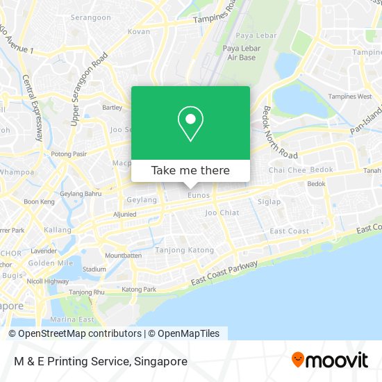 M & E Printing Service map