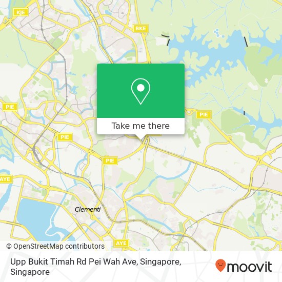 Upp Bukit Timah Rd Pei Wah Ave, Singapore map