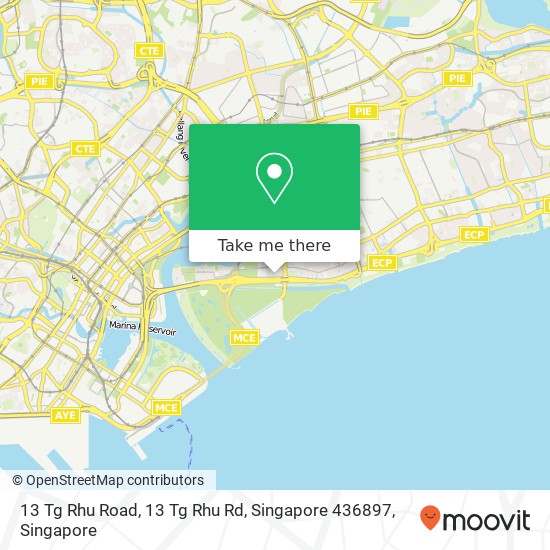 13 Tg Rhu Road, 13 Tg Rhu Rd, Singapore 436897 map
