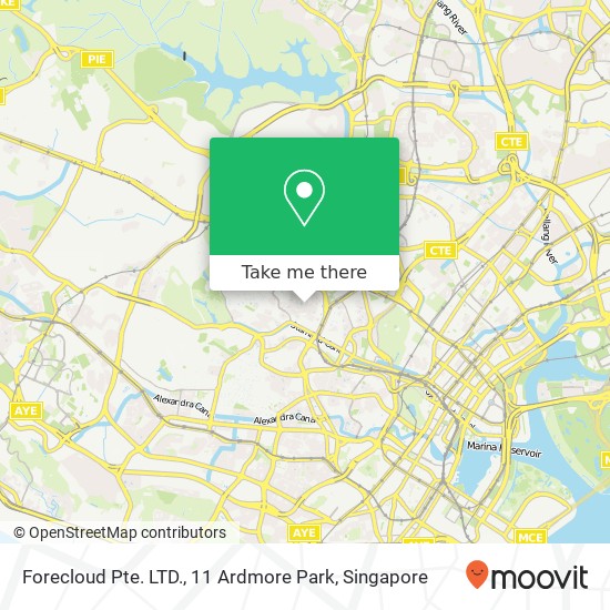 Forecloud Pte. LTD., 11 Ardmore Park map