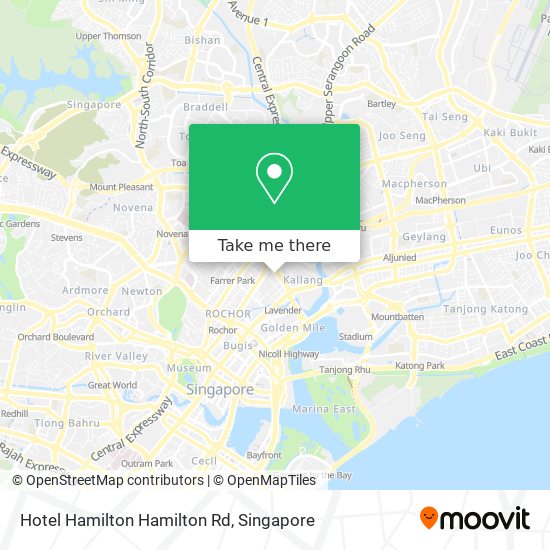 Hotel Hamilton Hamilton Rd map