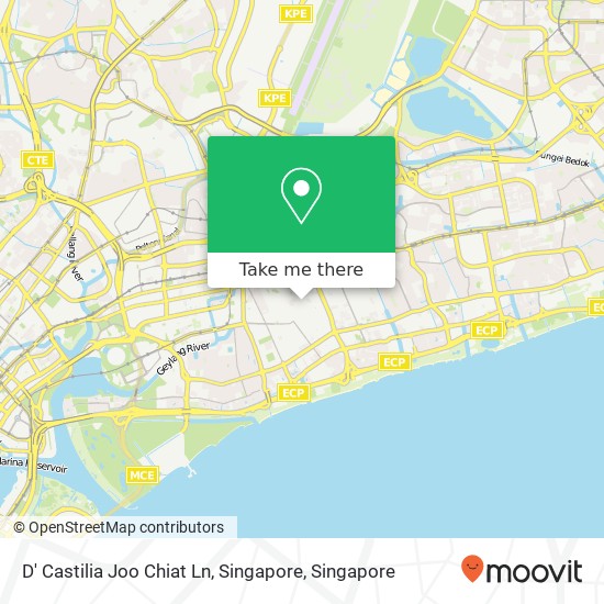 D' Castilia Joo Chiat Ln, Singapore map