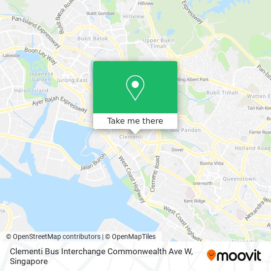 Clementi Bus Interchange Commonwealth Ave W map