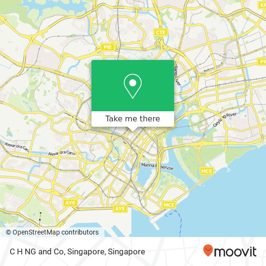 C H NG and Co, Singapore map