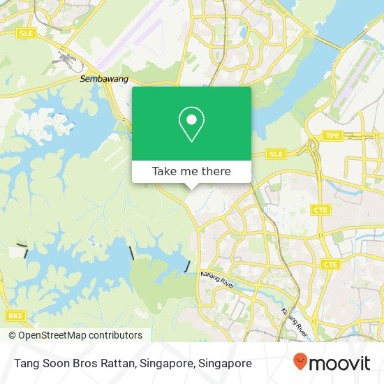 Tang Soon Bros Rattan, Singapore map