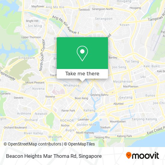 Beacon Heights Mar Thoma Rd map