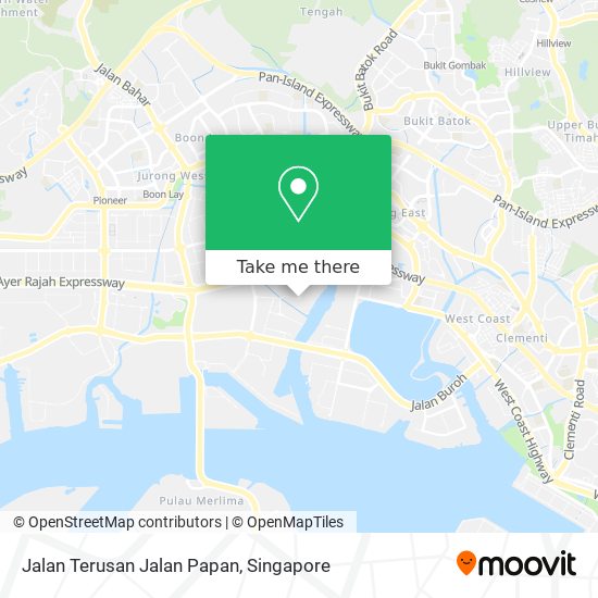 Jalan Terusan Jalan Papan map