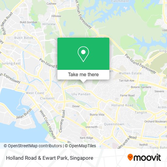 Holland Road & Ewart Park map