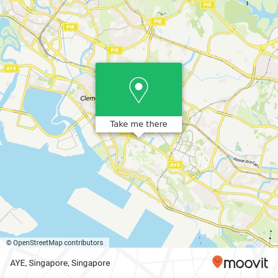 AYE, Singapore map