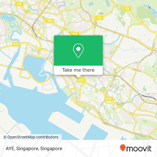 AYE, Singapore map