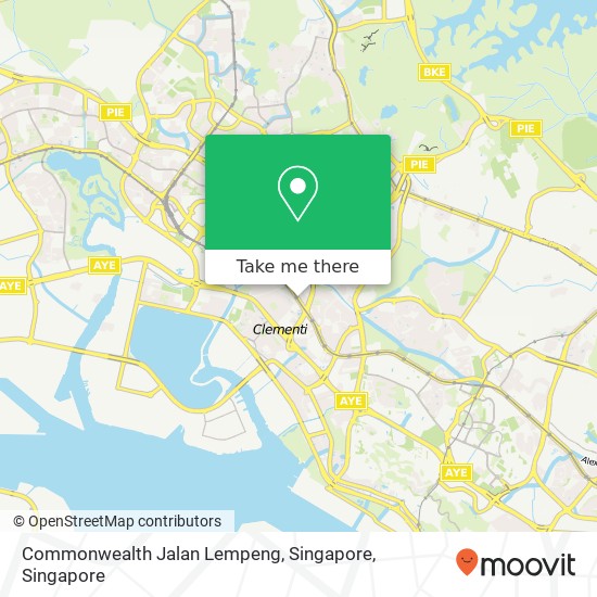 Commonwealth Jalan Lempeng, Singapore map