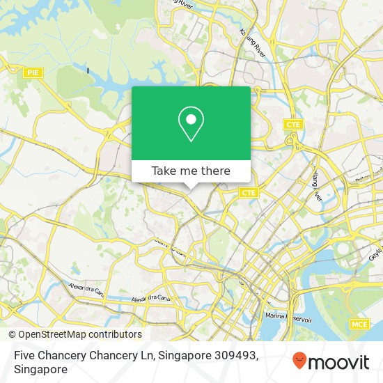 Five Chancery Chancery Ln, Singapore 309493 map