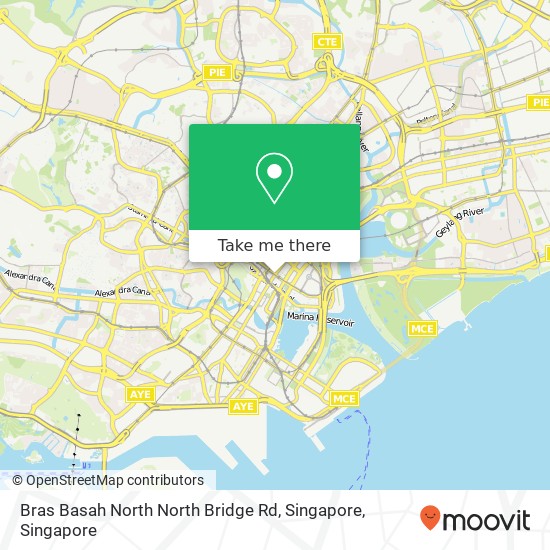 Bras Basah North North Bridge Rd, Singapore map