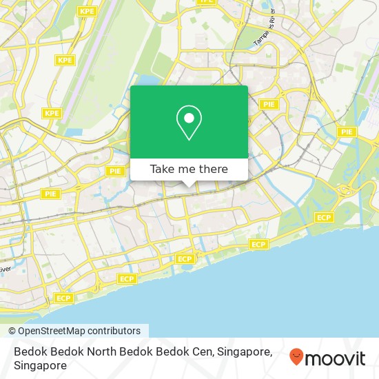 Bedok Bedok North Bedok Bedok Cen, Singapore map