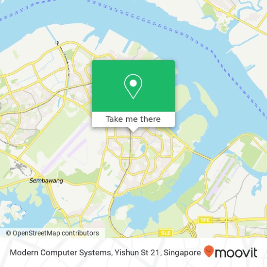 Modern Computer Systems, Yishun St 21 map