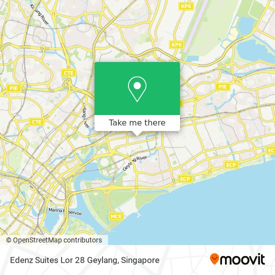 Edenz Suites Lor 28 Geylang map