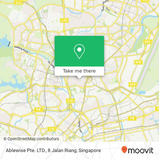 Ablewise Pte. LTD., 8 Jalan Riang地图