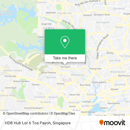 HDB Hub Lor 6 Toa Payoh地图