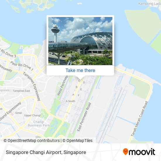 Singapore Changi Airport map