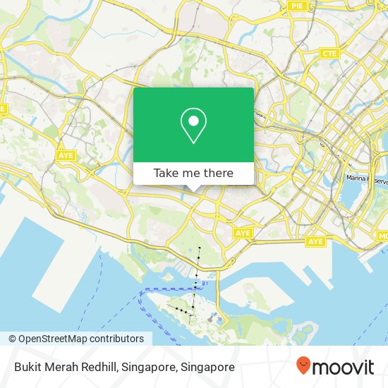 Bukit Merah Redhill, Singapore map