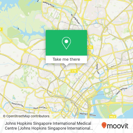 Johns Hopkins Singapore International Medical Centre map
