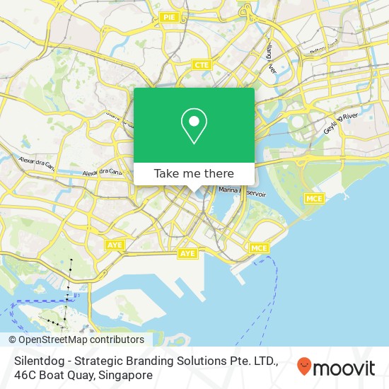 Silentdog - Strategic Branding Solutions Pte. LTD., 46C Boat Quay map