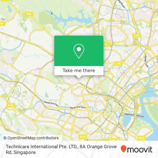 Technicare International Pte. LTD., 8A Orange Grove Rd map
