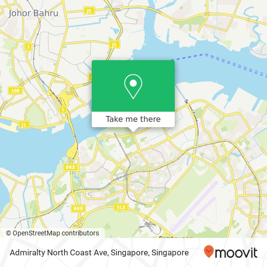 Admiralty North Coast Ave, Singapore map