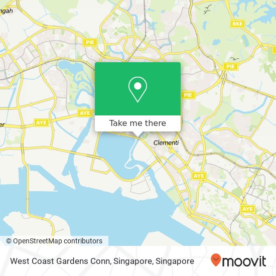 West Coast Gardens Conn, Singapore map