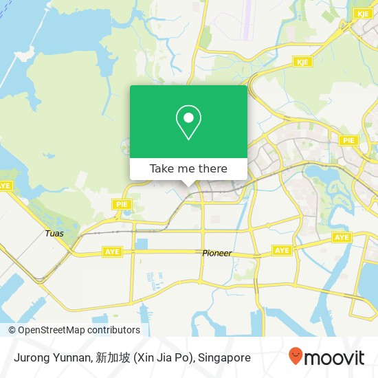 Jurong Yunnan, 新加坡 (Xin Jia Po)地图