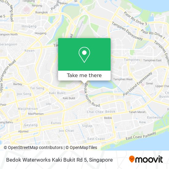 Bedok Waterworks Kaki Bukit Rd 5地图