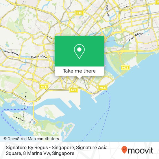 Signature By Regus - Singapore, Signature Asia Square, 8 Marina Vw map