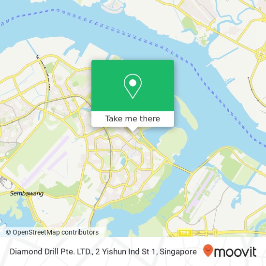 Diamond Drill Pte. LTD., 2 Yishun Ind St 1 map