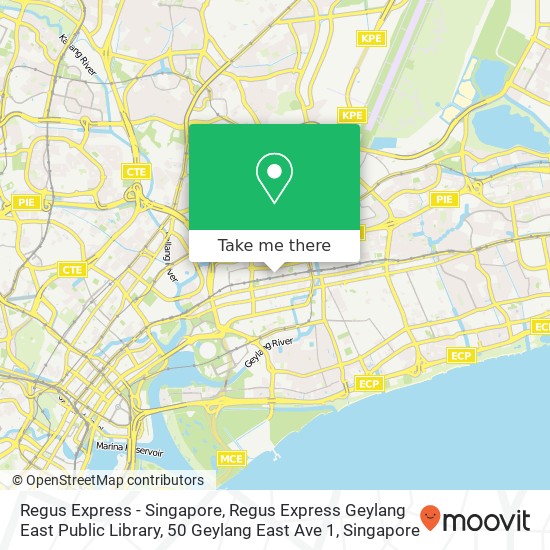 Regus Express - Singapore, Regus Express Geylang East Public Library, 50 Geylang East Ave 1 map
