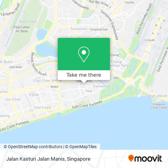 Jalan Kasturi Jalan Manis map