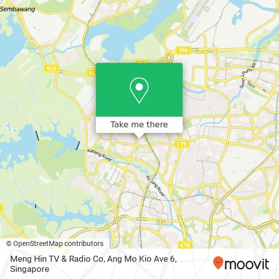 Meng Hin TV & Radio Co, Ang Mo Kio Ave 6 map