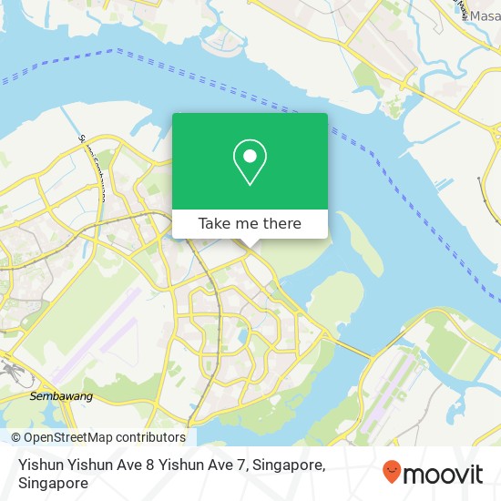 Yishun Yishun Ave 8 Yishun Ave 7, Singapore map