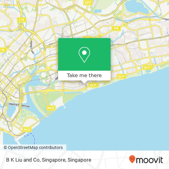B K Liu and Co, Singapore map