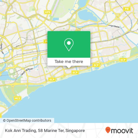 Kok Ann Trading, 58 Marine Ter map