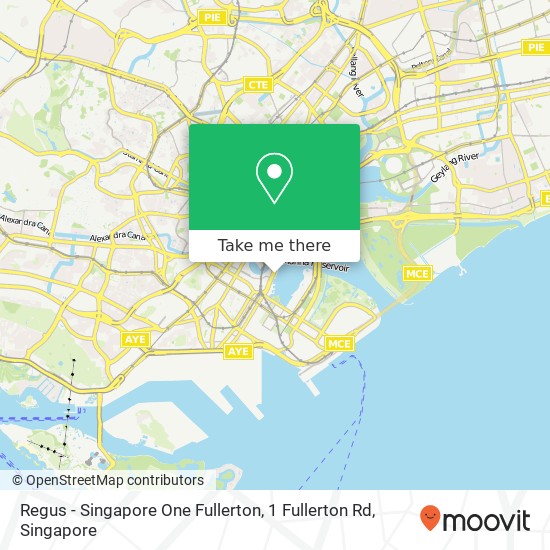 Regus - Singapore One Fullerton, 1 Fullerton Rd地图