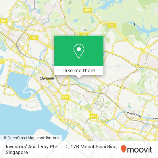 Investors' Academy Pte. LTD., 17B Mount Sinai Rise地图