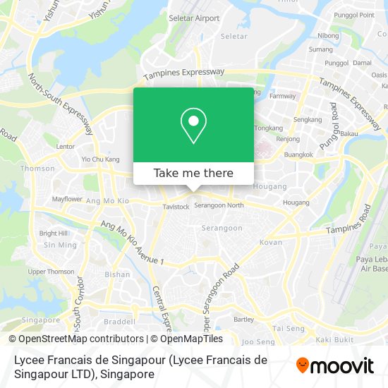 Lycee Francais de Singapour map