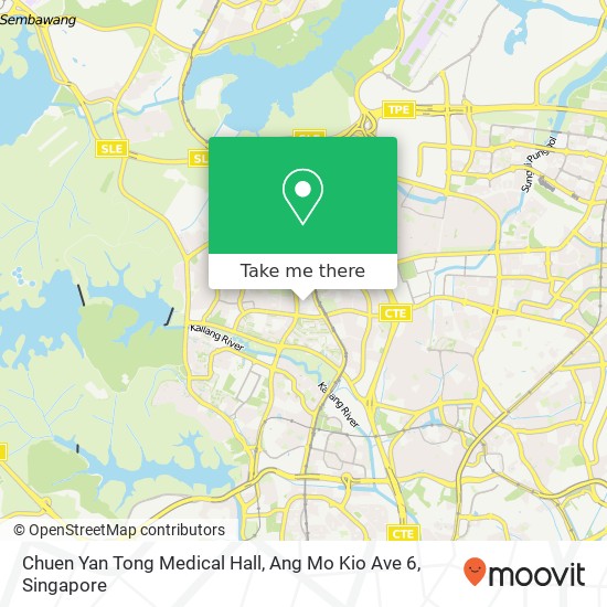 Chuen Yan Tong Medical Hall, Ang Mo Kio Ave 6 map